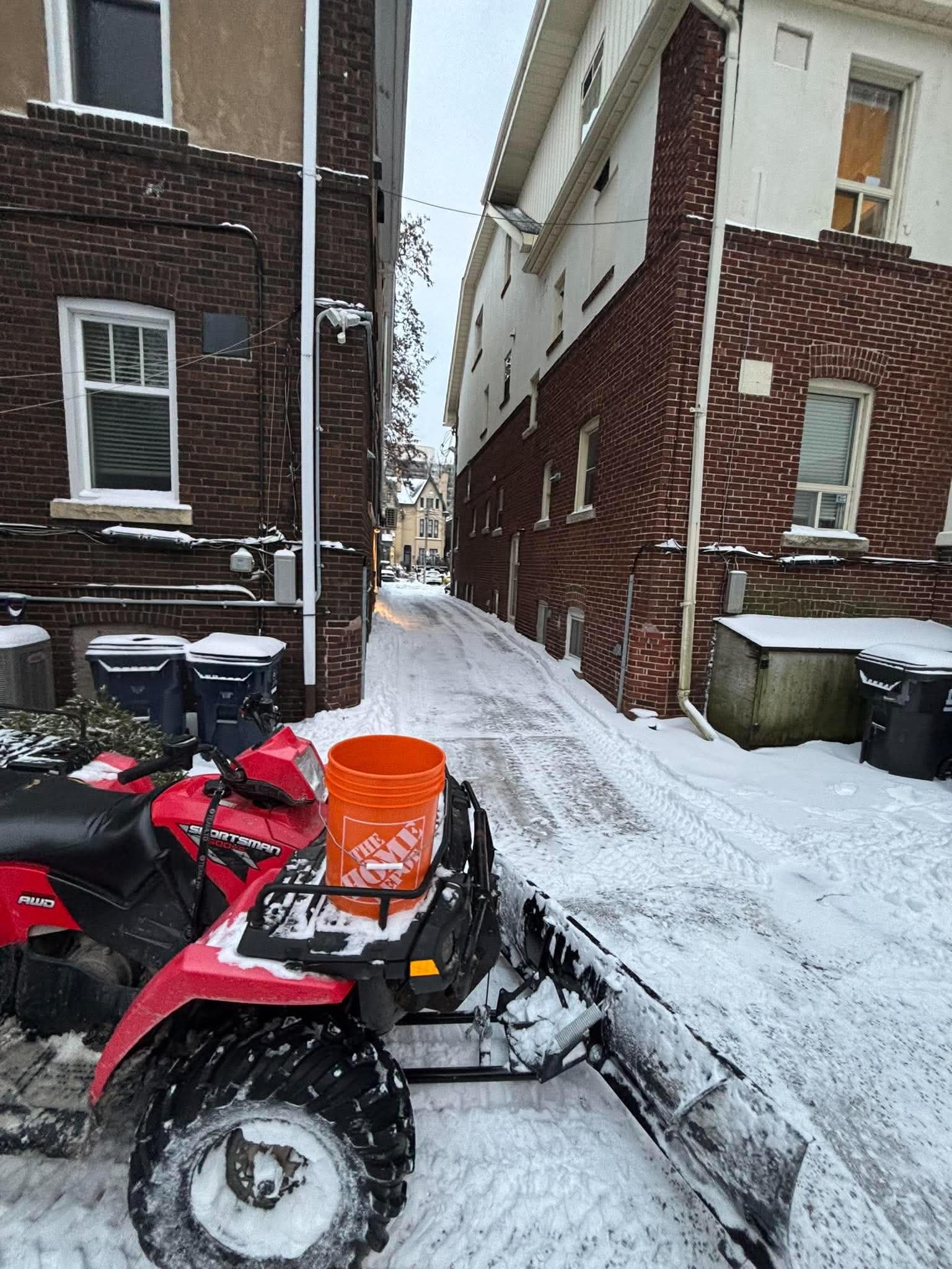 Laneway plowing